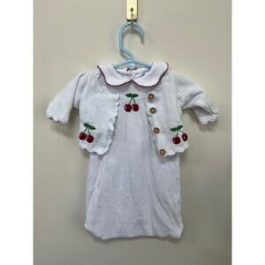 Little English sweater and gown set, size 0-3 months